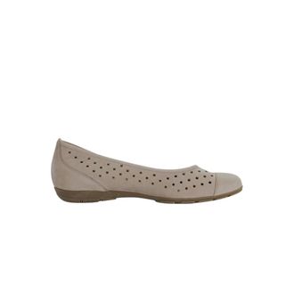 Gabor Perforated Ballerina - Dames - Schoenen - Beige - Maat: 36 EU