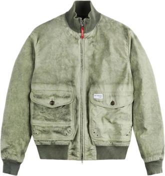 Fay Bomberjack - Heren - Bomber jackets - Groen - M - Jassen