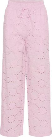 Saint Tropez Wide Broeken - Dames - Wijde Broeken - Roze - XL - Broeken