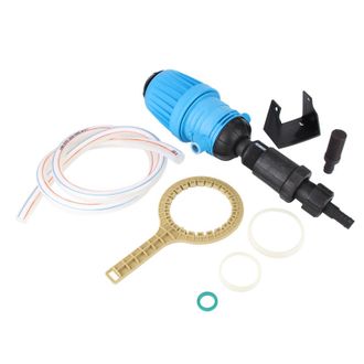 OEM Dispensador Para L&iacute;quidos En Horticultura, Productos Qu&iacute;micos Y Fertilizantes (1-10%), Presi&oacute;n 0,2-6 Bar, Entrada/salida 32 Mm/25 Mm, Pvc Robusto