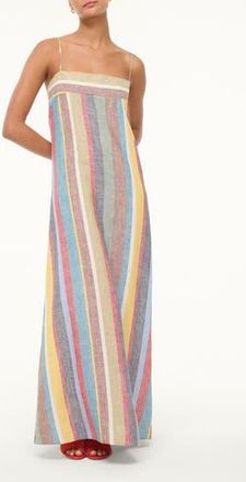 Staud Laura Stripe Linen Maxi Sundress in Market Stripe at Nordstrom Rack, Size X-Small