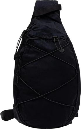 C.P. Company Drawstring Crossbody Rugzak - unisex - Schoudertassen - Blauw - ONE Size - Polyester - Tassen