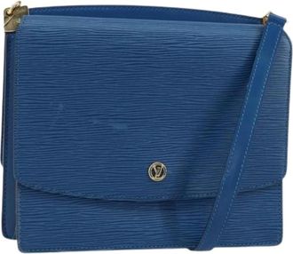 Louis Vuitton Pre-owned Cross Body Bags, female, Blue, Size: ONE SIZE Pre-owned Vintage Leather Cross Body Bag