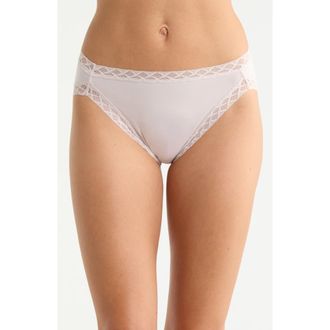 Natori Bliss Cotton French Cut Briefs in Ivory Rose at Nordstrom, Size Xx-Large
