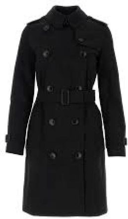 Burberry Trenchcoat - Dames - Trenchcoats - Zwart - S - Katoen - Jassen
