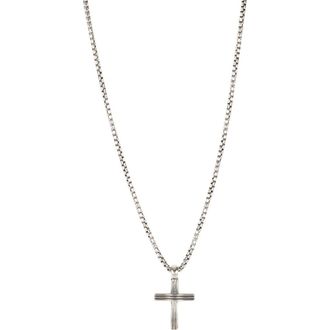 Degs & Sal Sterling Silver Cross Necklace at Nordstrom