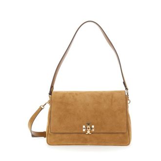 Tory Burch Charlie Medium Suede Shoulder Bag