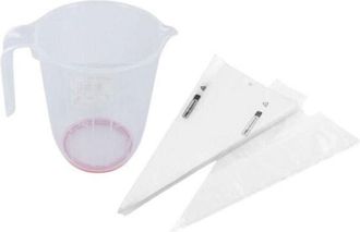 Fackelmann Set da 100 sac &agrave; poche monouso professionali - FACKELMANN PROFESIONAL - Misurino 1 L - 50 cm