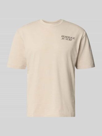 s.Oliver Red Label Regular Fit T-Shirt aus Baumwoll-Mix in Beige, Gr&ouml;&szlig;e XXXL