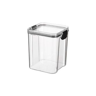 OEM Bocal De Rangement - Pet Grueso Transparente - Cierre Estanco Con Bot&oacute;n - Para Cocina Interior - 4 Unidades