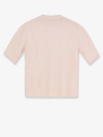 Closed Cotton-Cashmere-Wool Blend Polo Shirt - Pink