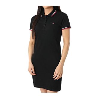 Kaporal Polo Shirt Jurk - Dames - Korte kleedjes - Zwart - S - Katoen - Kleedjes