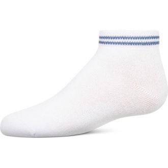 MeMoi Ziggy Double Ring Anklet Sock in Denim at Nordstrom, Size 6-12M