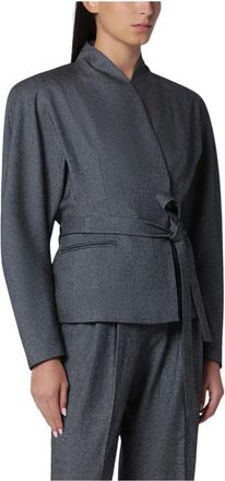 Andamane Teresa Maxi Blazer - Jackets - Mujer - Gris - S
