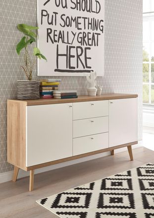 ANDAS Sideboard »Merle« im skandinavischen Design, Breite 160 cm