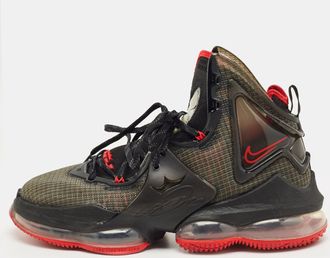 Nike Black Mesh And Pvc Le Bron 19 High Top Sneakers