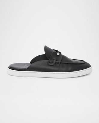 Christian Louboutin Men & apos;s Chanme Leather Slides