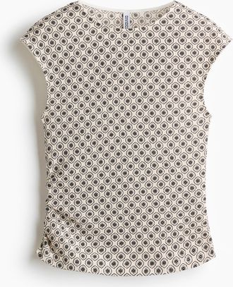 H&M Jerseytop mit Struktur - Beige