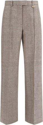Burberry Beige Tailored Flat Front Pants