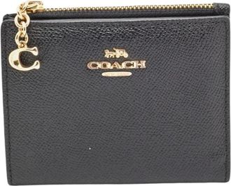 Coach Pre-owned Wallets, female, Black, Size: ONE SIZE Pre-owned Compact Wallet