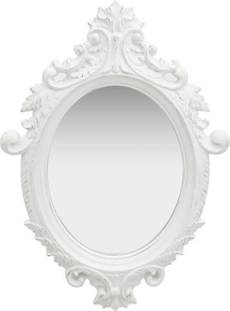 vidaXL Espejo De Pared Estilo Castillo Blanco 56x76 Cm Vidaxl