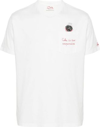 MC2 SAINT BARTH TSHIRTMAN05379H 関税送料込 Organic cotton T-shirt with Saint Barth rental car print