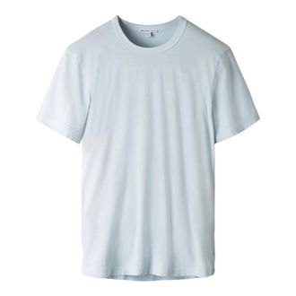 James Perse T-Shirts, male, Blue, Size: S S/S Crew T-Shirt