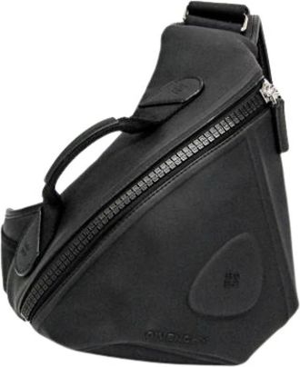 Givenchy Pre-owned G-Zip Triangle Bum Bag - Heren - Vintage Schoudertas - Zwart - ONE Size - Leer - Vintage