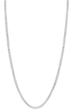 Effy Mens Sterling Silver Box Chain Necklace at Nordstrom Rack, Size 22