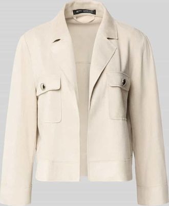 Betty Barclay Regular Fit Jacke mit Reverskragen in Sand, Gr&ouml;&szlig;e 36