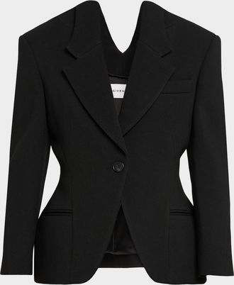 Givenchy Single-Breasted Slashed Jacket