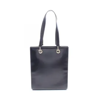 Cartier Black Leather Handbag Tote Bag (Pre-Owned)