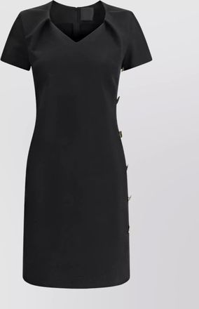 Givenchy knee-length dress with v-neckline and side slit