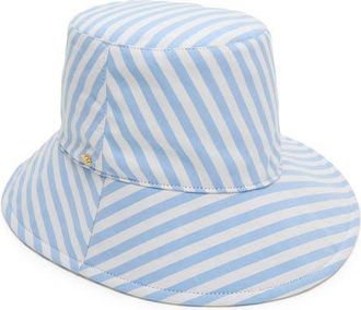 Lele Sadoughi Sedona Seersucker Hat in Capri Stripe at Nordstrom