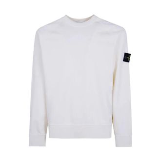 Stone Island Felpa - Heren - Sweatshirts - Beige - M - Katoen - Hoodies & sweatvesten