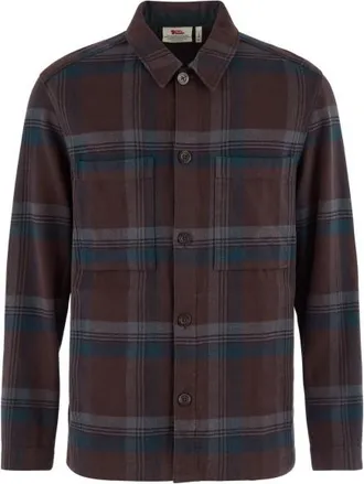 Fj&auml;llr&auml;ven Singi Flannel Overshirt Freizeitjacke f&uuml;r Herren | grau
