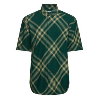 Burberry EKD Check Print Wool Shirt, Size XX-Small