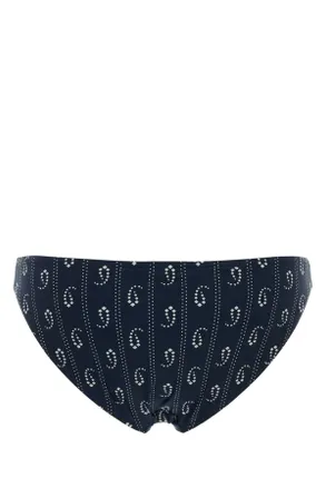 Tory Burch Fiori Bikini Bottom - Navy