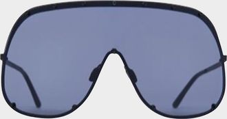 Rick Owens Men & apos;s Solid-Frame Shield Sunglasses