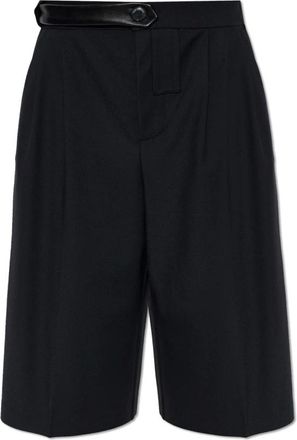 The Mannei Wolshort met figuurnaden - Dames - Korte broeken - Zwart - Maat: XS Wol