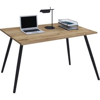 VCM Scrivania Computer Tavolo Ufficio Tavolo Scandanivischer Retro Look Salia 160x80 cm (Rovere Miele) - VCM