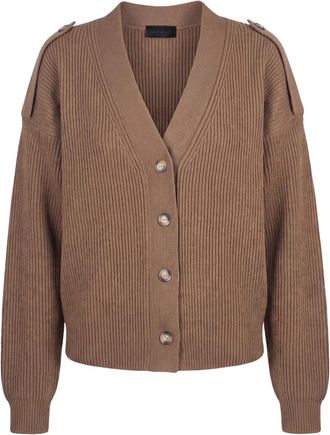 Dondup Cardigans - Dames - Vesten - Bruin - S - Truien & Vesten