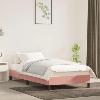 vidaXL Estructura De Cama Sin Colch&oacute;n Terciopelo Rosa 80x200 Cm Vidaxl