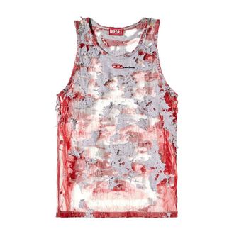 Diesel Tops, Heren, Grijs, M, Top in Grijs Stijlvol Ontwerp