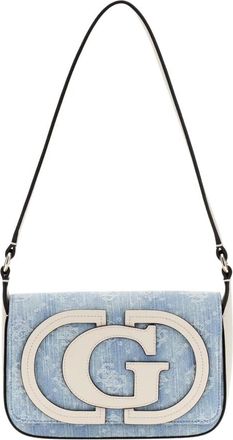Guess Tassen, Dames, Blauw, ONE Size, Katoen, Ruby Logo Bag