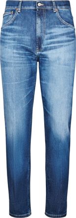 Dondup Loose Fit Denim Trousers with Classic Five-Pocket Design