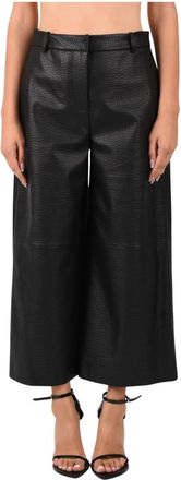 Meimeij Pantaloni a gamba larga - - Trousers - Donna - Nero - M