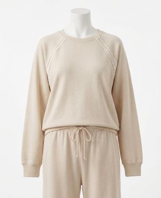 Z Supply Allie All Around Sweatshirt In Natural