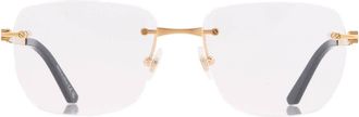 Cartier Santos de Cartier Demo Square Ladies Eyeglasses CT0512O 001 57