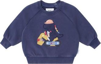 Huxbaby Tradie Dino Sweatshirt in Washed Navy at Nordstrom, Size 6-12M Au
